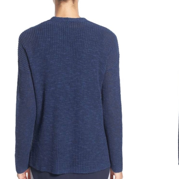 Eileen Fisher Organic Linen & Cotton Zip Cardigan - Picture 2 of 8